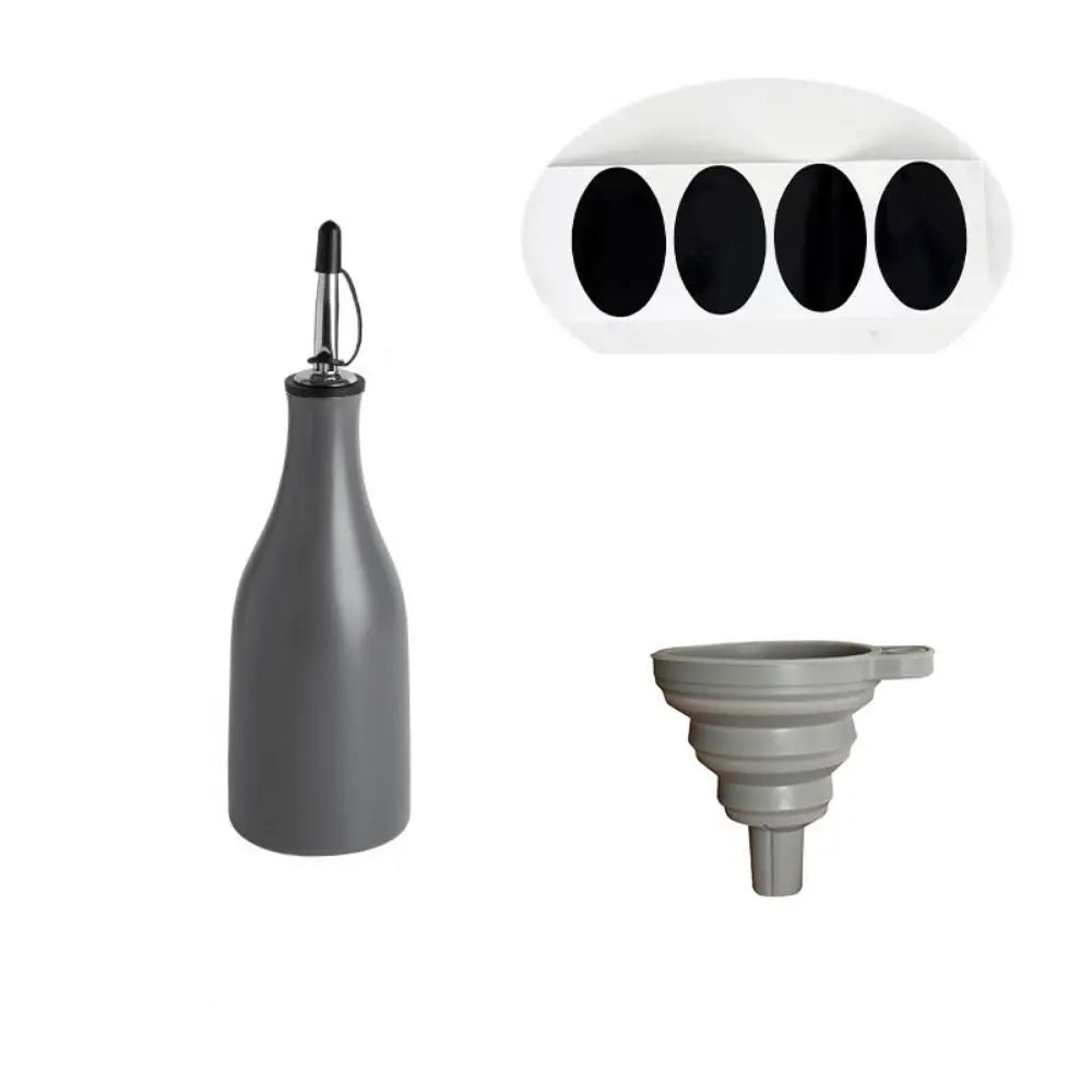 Foundry Ceramic Oil & Vinegar Bottle – Kitchen Pourer for Olive Oil, Vinegar & Cooking Oils