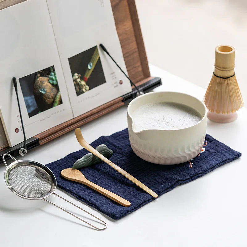 Harmony Matcha Gift Set – 8-Piece Japanese Matcha Tea Making Kit with Ceramic Bowl, Whisk & Accessories