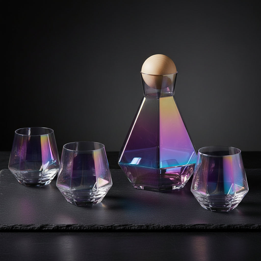 Halden Glass Carafe with Glasses – Water & Juice Serving Set