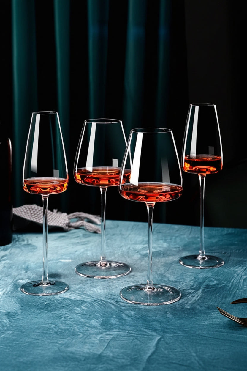 Modern Stemmed Wine Glasses – Crystal Wine Glass, Elegant Dining & Bar Glassware