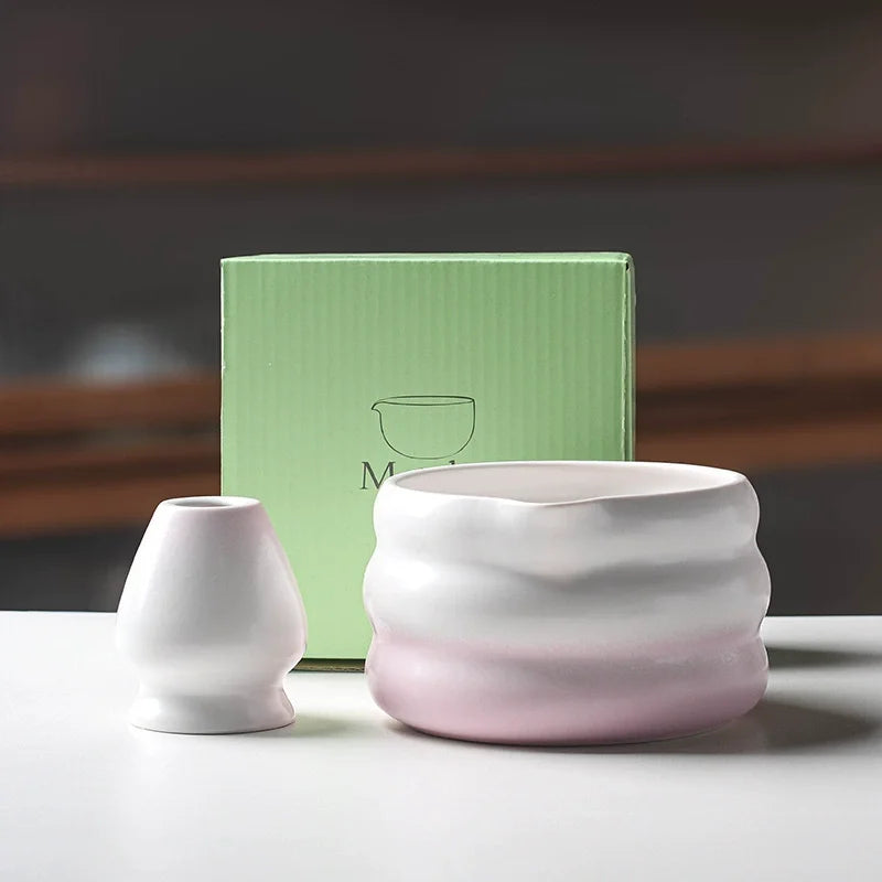 Traditional Matcha Tea Set – Japanese Ceremony Kit with Whisk, Bowl & Accessories | Available in Multiple Colours & Set Sizes