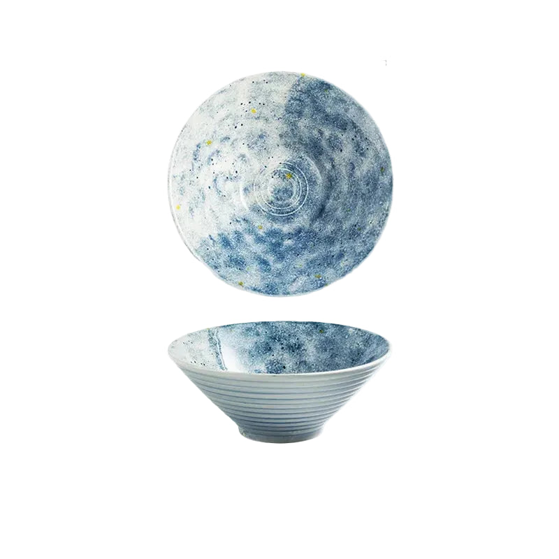 Kazumi Ceramic Ramen Bowls – Japanese Style Noodle Bowls, Large Soup Bowls, Dinnerware Collection