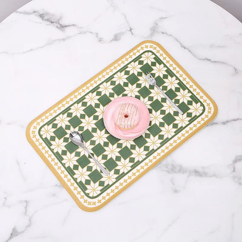 Heat Resistant Placemats – Non Slip Dining Table Mats, Easy Clean, 1 Piece or 4 Piece Set