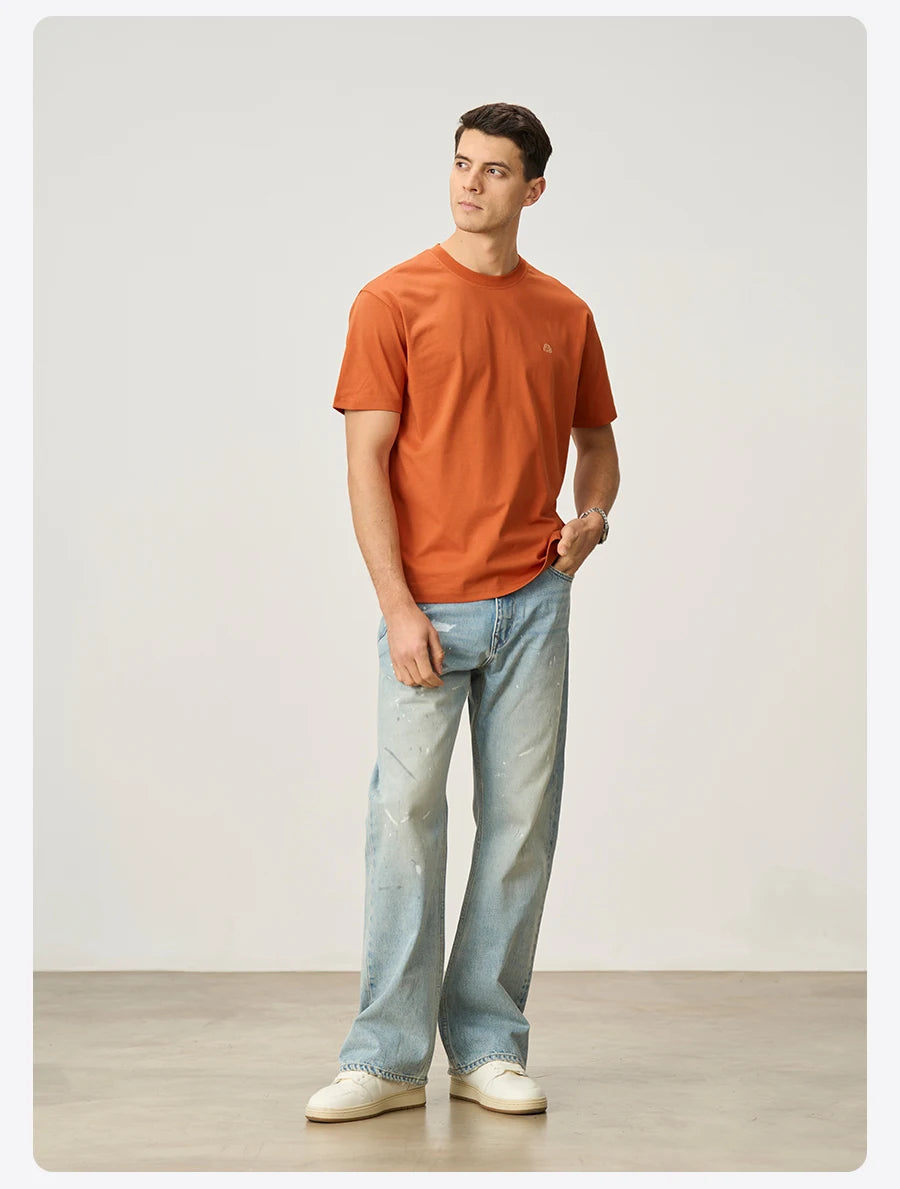 Classic Cotton Crew Neck T-Shirt for Men – Regular Fit Everyday Tee in Multiple Colours