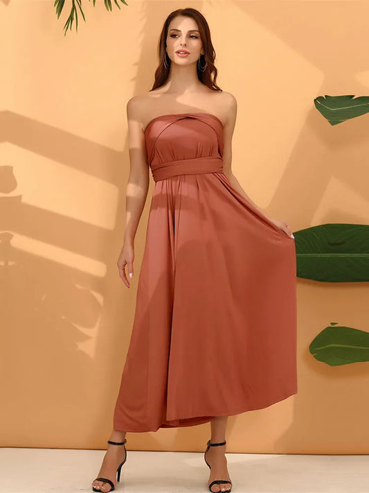Marzella Multiway Maxi Dress – Tie Wrap Bridesmaid and Formal Occasion Gown in Multiple Colours