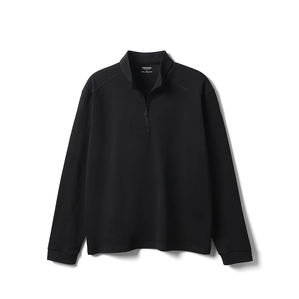 Men’s Quarter Zip Pullover – Lightweight Long Sleeve Funnel Neck Top for Casual Everyday Wear
