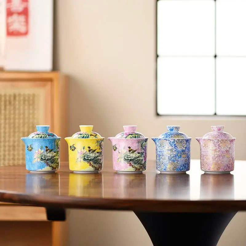 Kiyo Portable Travel Tea Set with Carry Case – Tea Set for Camping & Tea Ceremony