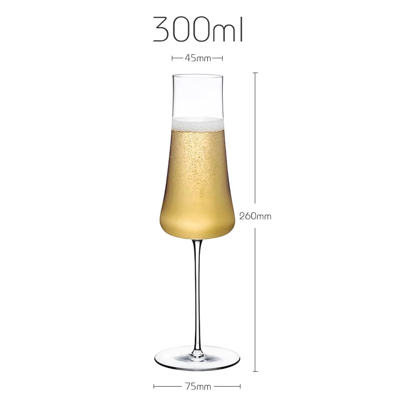Vintner Collection Handcrafted Crystal Champagne Flute 300ml – Premium Sparkling Wine Glass