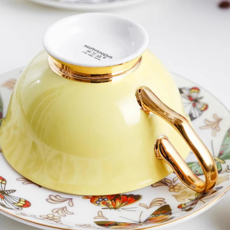 Papillon Tea Cup & Saucer Set – Butterfly Tea & Coffee Cup