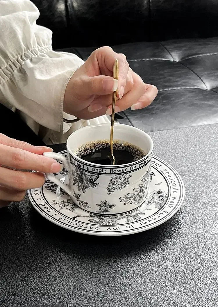 Bramble & Wren Ceramic Tea Cup & Saucer Gift Set