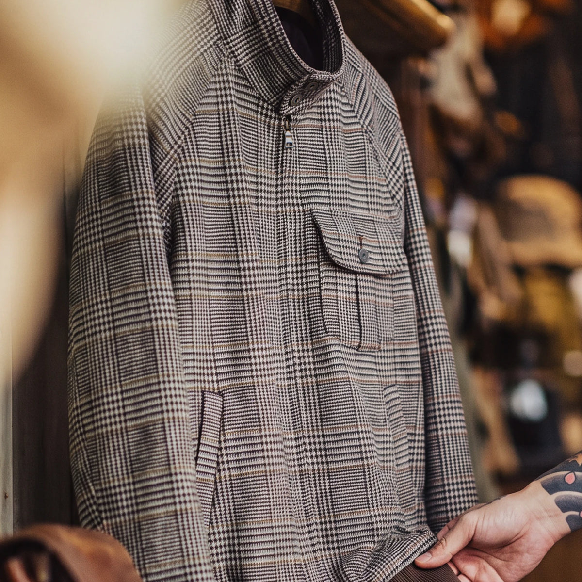 Bramford Men’s Heritage Check Harrington Jacket