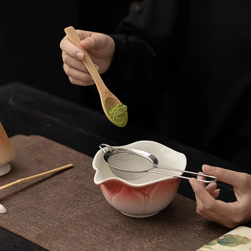 Hasu Lotus Matcha Tea Set – Japanese-Style Lotus Matcha Bowl Set with Traditional Matcha Accessories