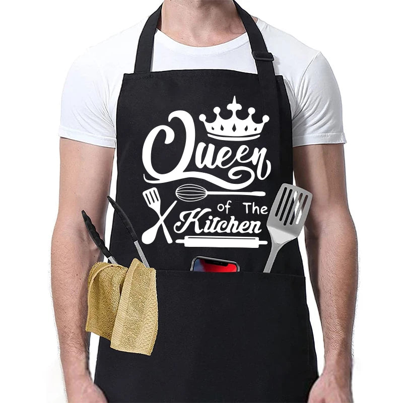 Funny BBQ Cooking Apron – Adjustable Chef Apron for Men with Grill Master Designs, Kitchen & BBQ Gift for Father’s Day, Birthdays