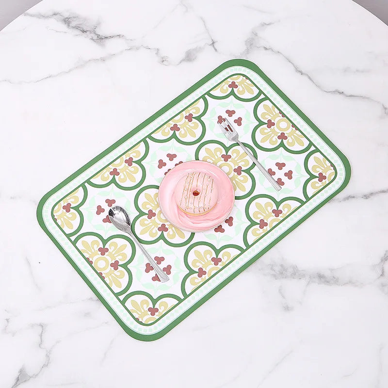 Heat Resistant Placemats – Non Slip Dining Table Mats, Easy Clean, 1 Piece or 4 Piece Set