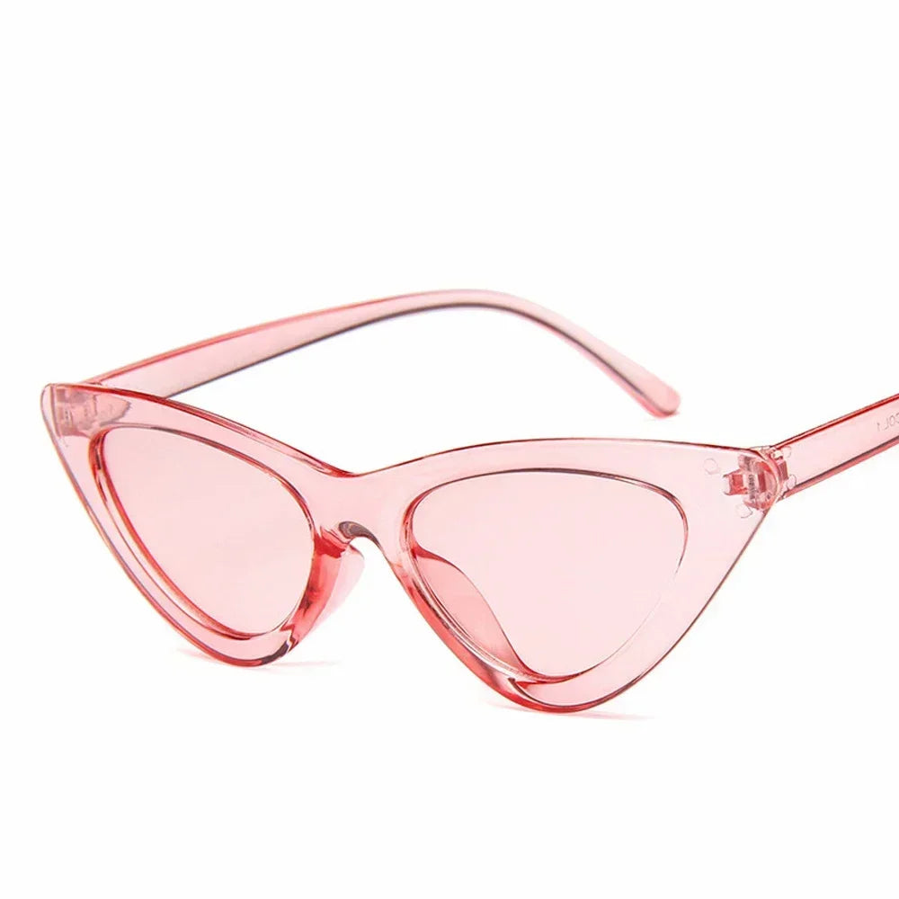 Selene Cat Eye Sunglasses – Vintage Slim Frame UV Eyewear for Women