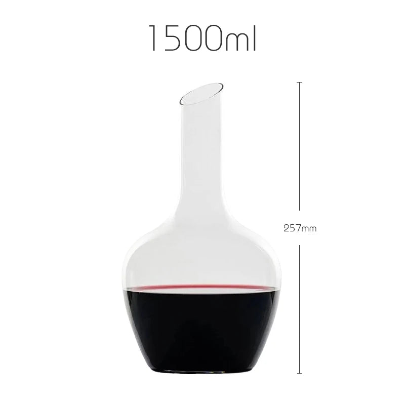 Vintner Collection Handcrafted Crystal Glass Wine Decanter 1500ml – Premium Red Wine Carafe