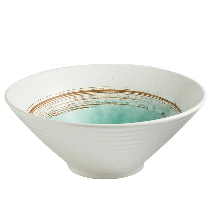 Kazumi Ceramic Ramen Bowls – Japanese Style Noodle Bowls, Large Soup Bowls, Dinnerware Collection