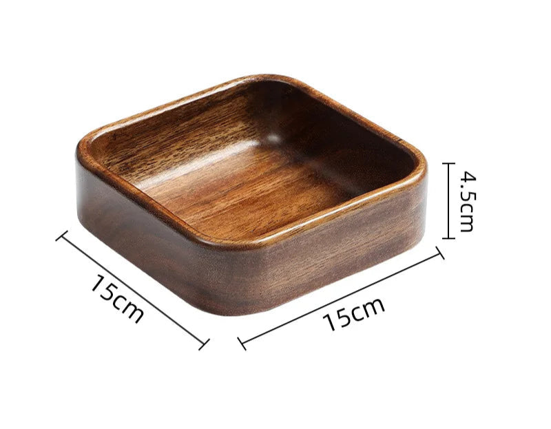 Natural Wooden Serving Trays – Solid Wood Snack, Tea & Breakfast Platters in Multiple Shapes & Sizes