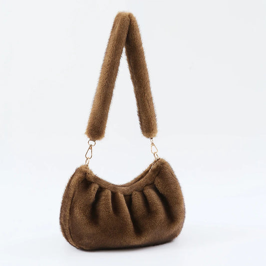 Kova Faux Fur Shoulder Bag