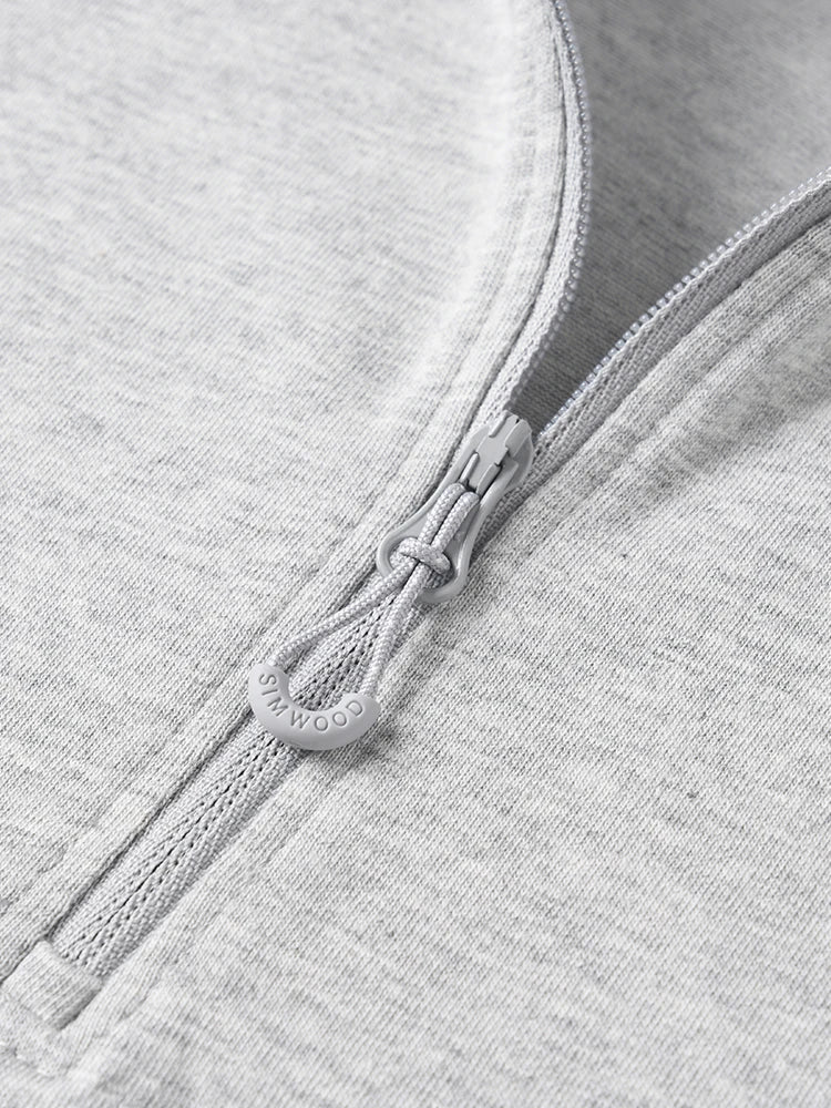 Men’s Quarter Zip Pullover – Lightweight Long Sleeve Funnel Neck Top for Casual Everyday Wear