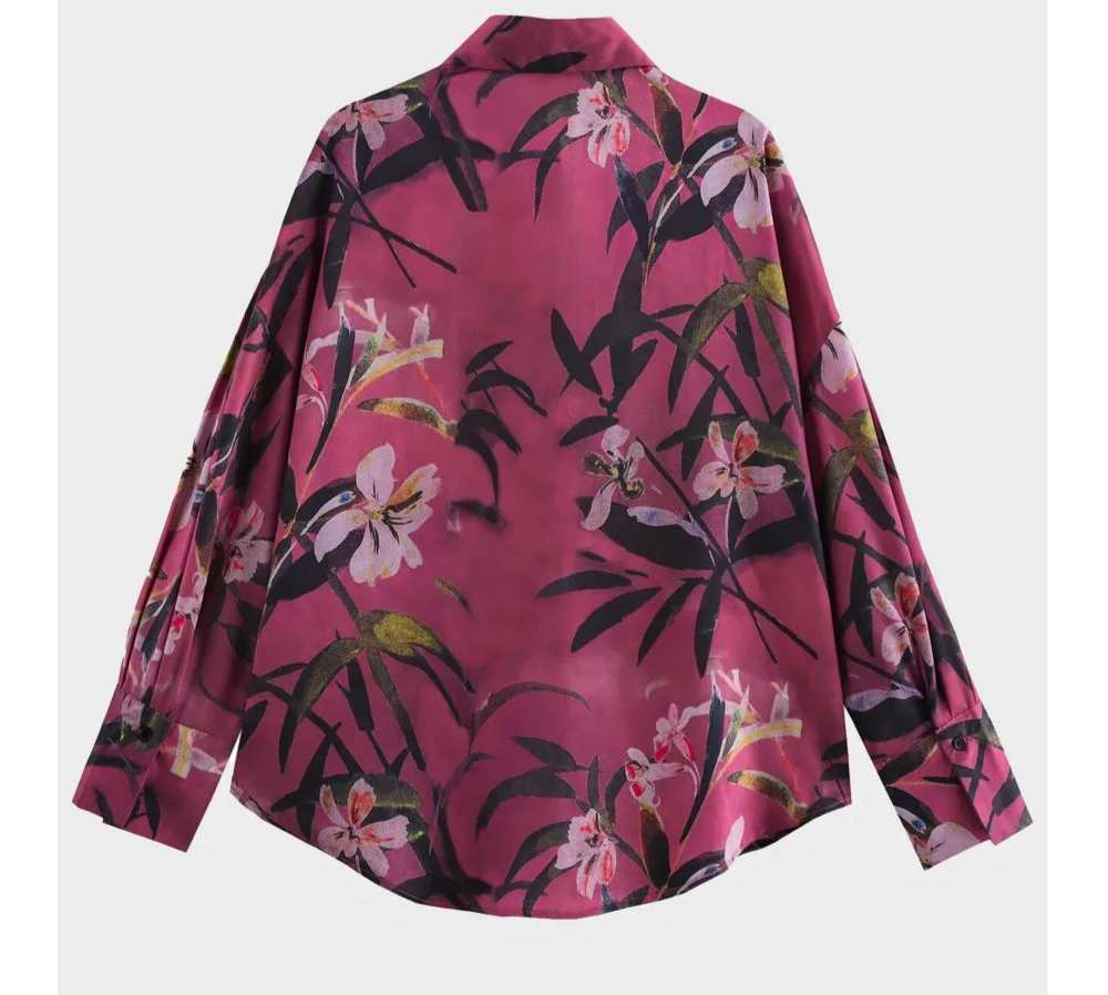 Amelia Floral Long Sleeve Blouse – Timeless Floral Daywear for Spring & Summer
