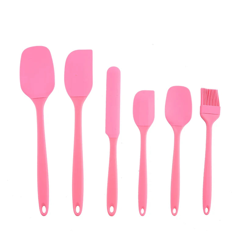 Silicone Kitchen Utensil Set 6 Piece – Heat Resistant Spatula Set for Cooking & Baking, Non Stick Kitchen Tools