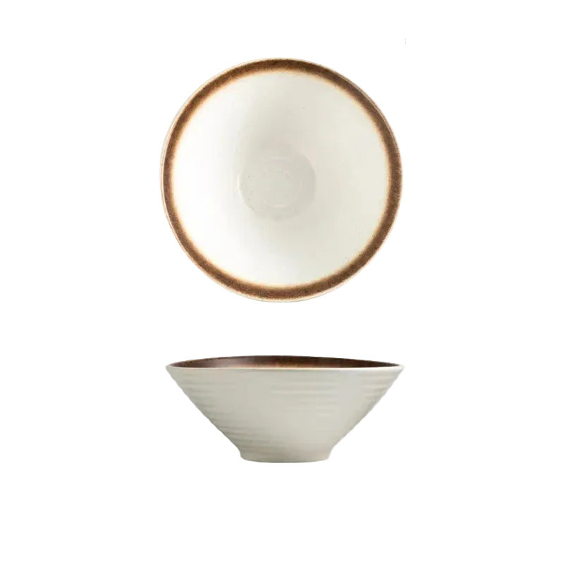 Kazumi Ceramic Ramen Bowls – Japanese Style Noodle Bowls, Large Soup Bowls, Dinnerware Collection
