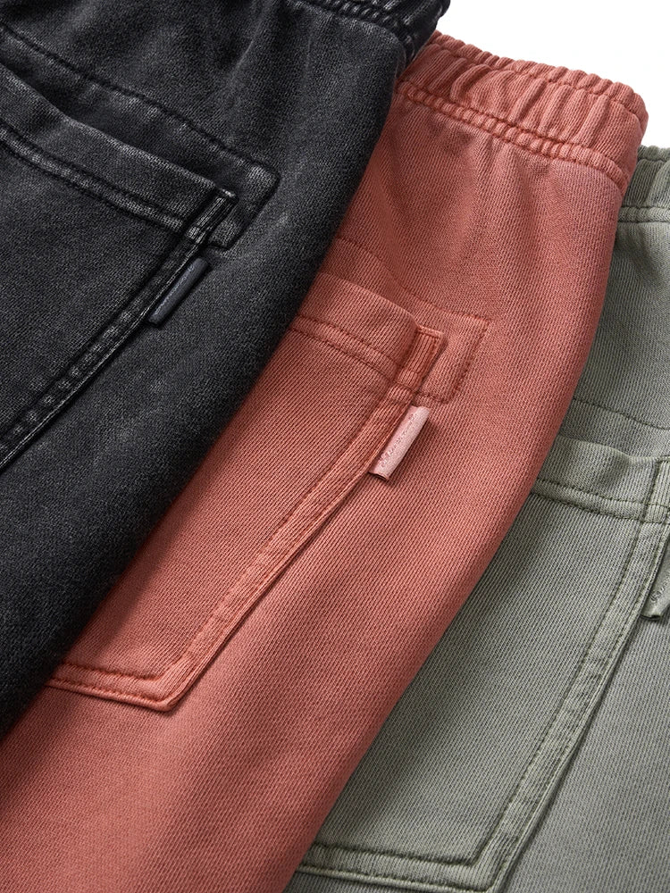Men’s Washed Cotton Drawstring Shorts – Soft Loungewear & Casual Summer Gym Shorts