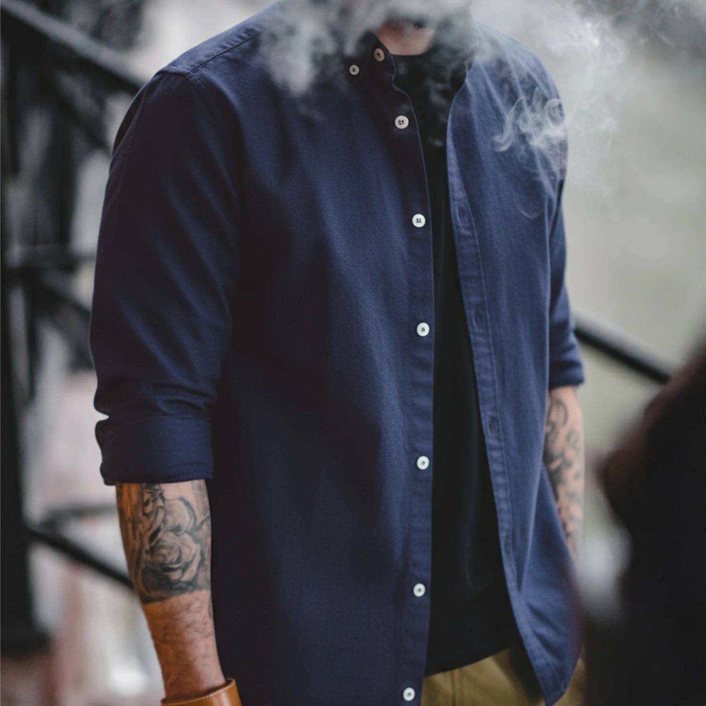 Redford Men’s Long Sleeve Oxford Shirt – 100% Cotton Brushed Casual Button Down Shirt