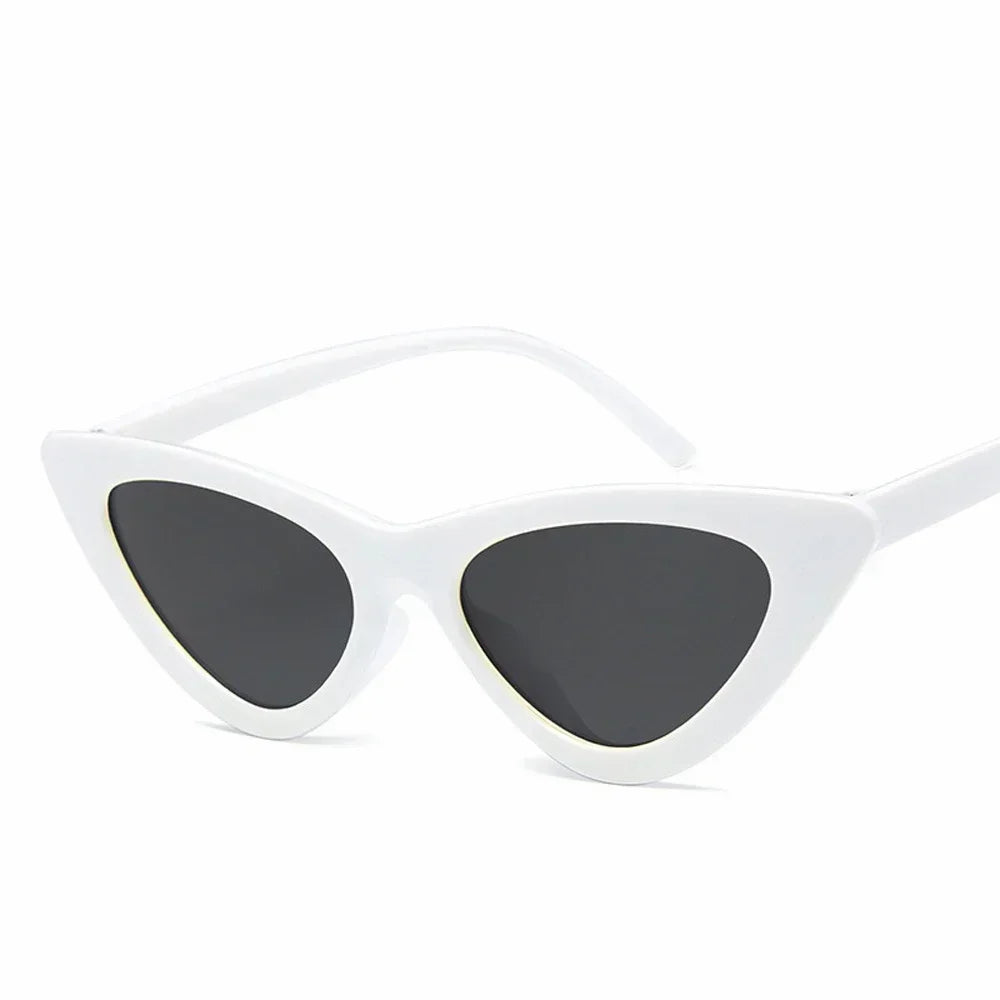 Selene Cat Eye Sunglasses – Vintage Slim Frame UV Eyewear for Women