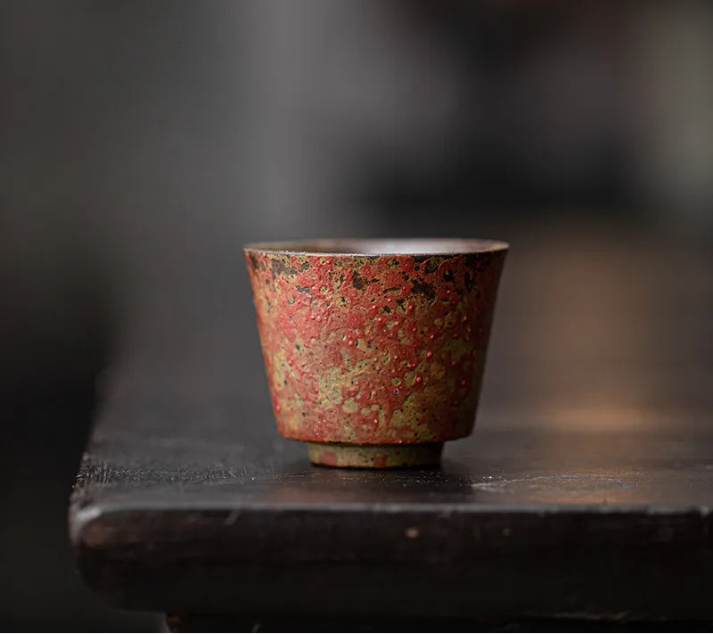 Akai Earth Handmade Tea Cups – Ceramic Tea Cup Set, Espresso Coffee Cups, Arabic Coffee Cups, Loose Leaf Tea Cups, Artisan Drinkware