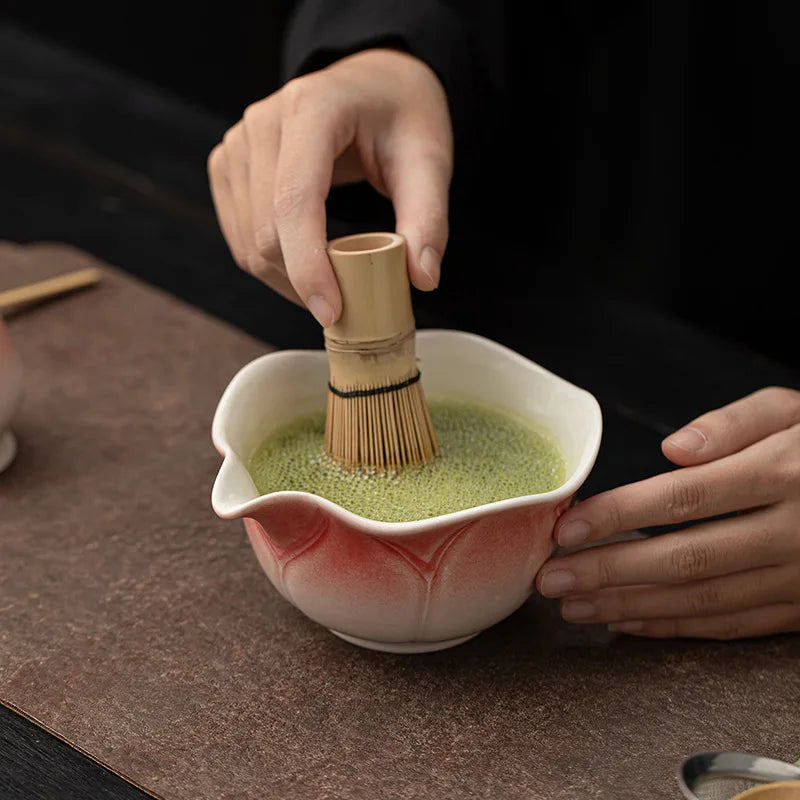 Hasu Lotus Matcha Tea Set – Japanese-Style Lotus Matcha Bowl Set with Traditional Matcha Accessories