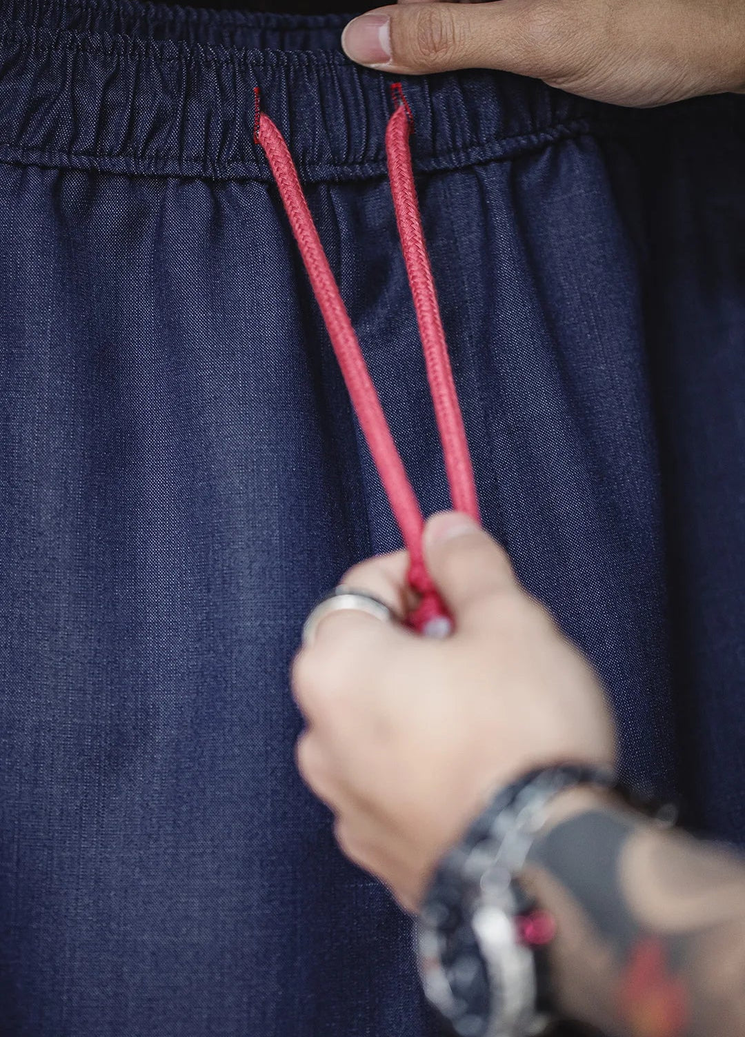 Radford Straight Leg Trousers – Loose Fit Everyday Drawstring Waist Trousers with Smart Casual Finish