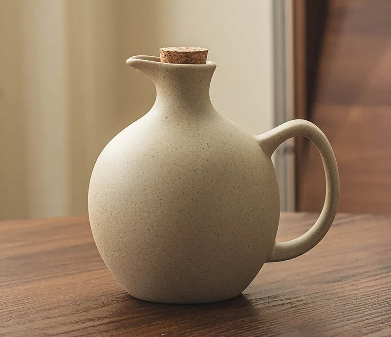 Mareno Ceramic Olive Oil & Vinegar Bottle Collection – Rustic Kitchen Storage