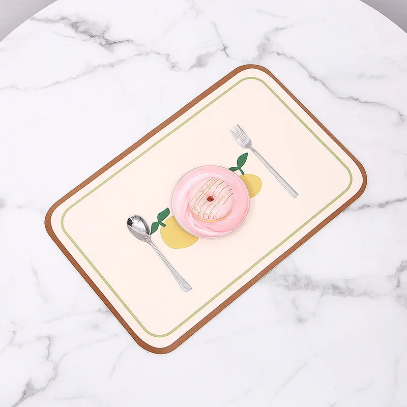 Heat Resistant Placemats – Non Slip Dining Table Mats, Easy Clean, 1 Piece or 4 Piece Set