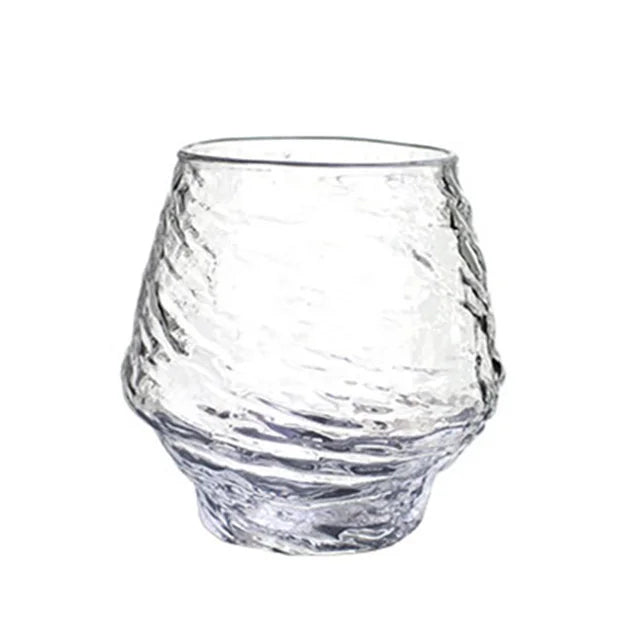 Twist Cut Crystal Whiskey Glass – Handcrafted Japanese-Style Glass for Whisky, Cocktails & Spirits