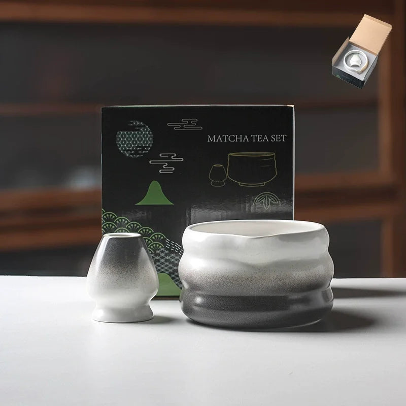 Traditional Matcha Tea Set – Japanese Ceremony Kit with Whisk, Bowl & Accessories | Available in Multiple Colours & Set Sizes