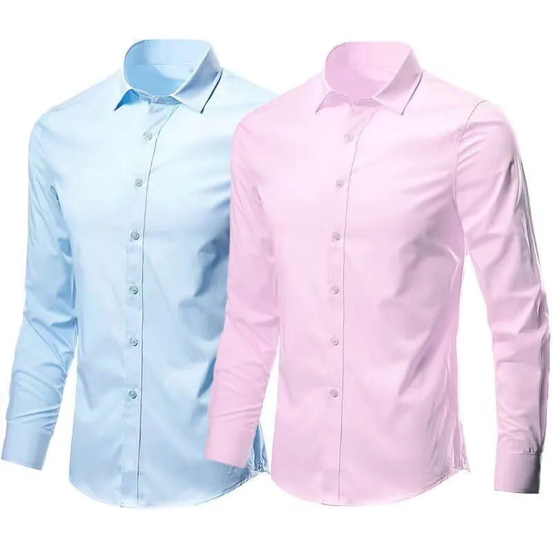 Men's Slim-Fit Long-Sleeve Shirt