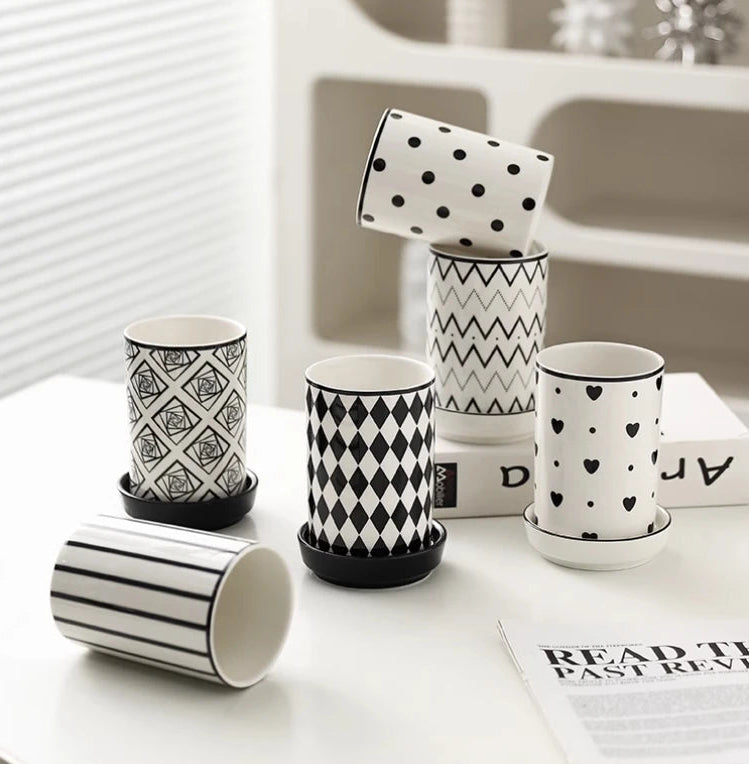 Elements Ceramic Utensil Holder – Kitchen Cutlery Caddy with Drain Base, Chopstick Holder, Countertop Storage Pot