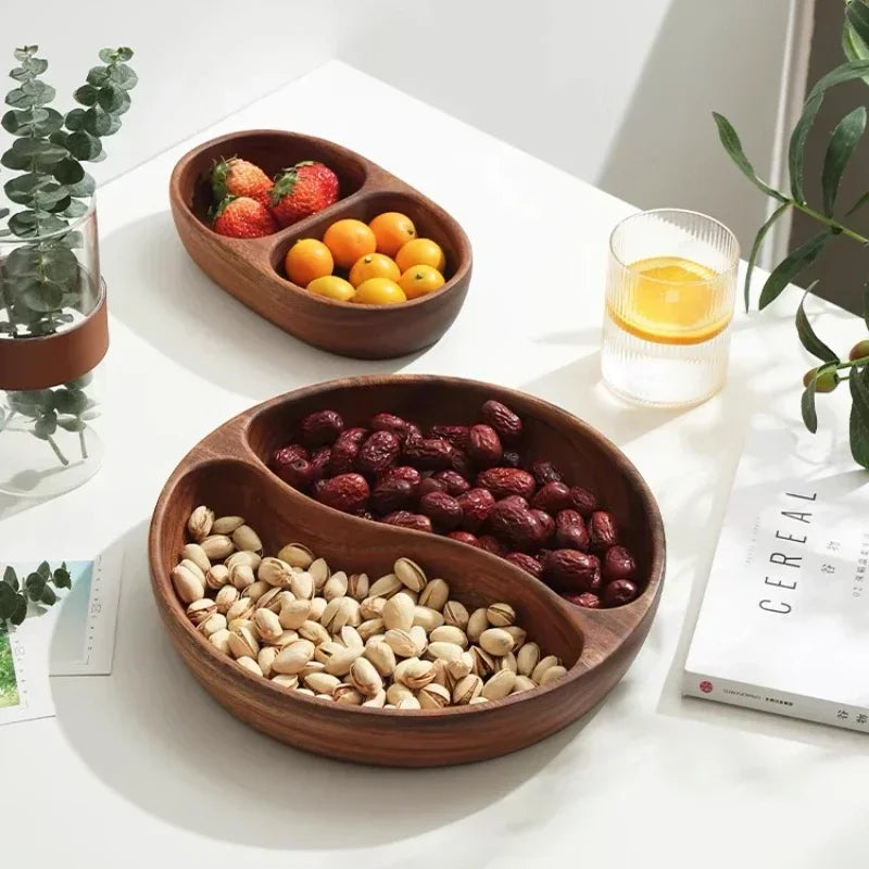 Natural Wooden Serving Trays – Solid Wood Snack, Tea & Breakfast Platters in Multiple Shapes & Sizes