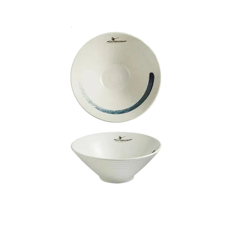 Kazumi Ceramic Ramen Bowls – Japanese Style Noodle Bowls, Large Soup Bowls, Dinnerware Collection