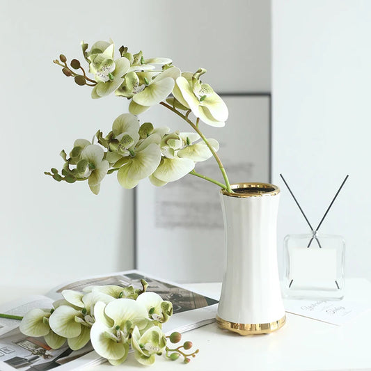 Orchid Bloom Stem – Faux Orchid Flower Branch for Vase Arrangements, Bouquets and Home Décor