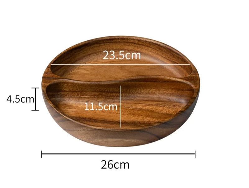 Natural Wooden Serving Trays – Solid Wood Snack, Tea & Breakfast Platters in Multiple Shapes & Sizes