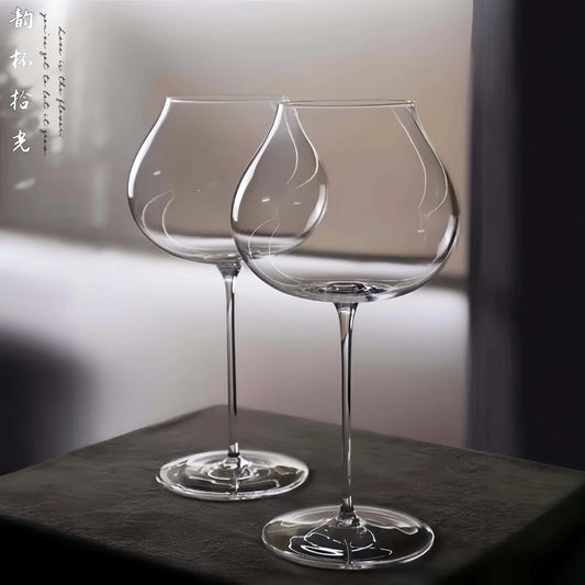 Aurevino Stemmed Wine Glasses – Elegant Large Bowl Glassware for Red & White Wine