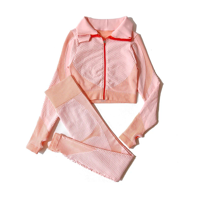 Women's Activewear Collection: Textured Yoga Sets