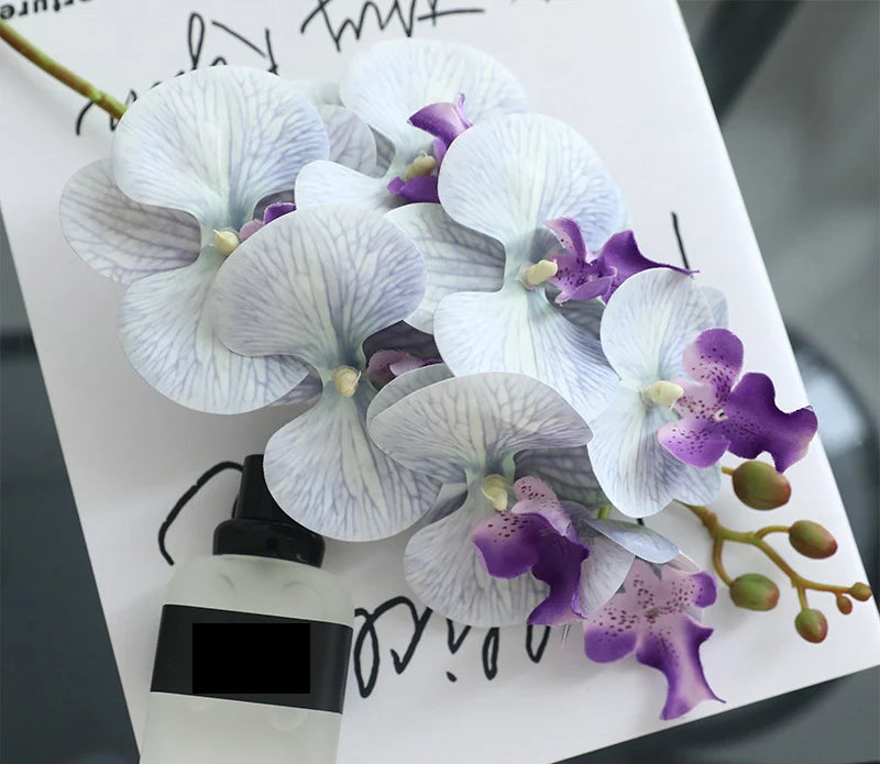 Orchid Bloom Stem – Faux Orchid Flower Branch for Vase Arrangements, Bouquets and Home Décor
