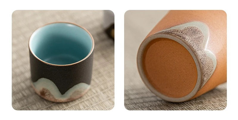 Sora Ceramic Espresso Cup Gift Set – 3 Piece Coffee & Herbal Tea Cups with Gift Box