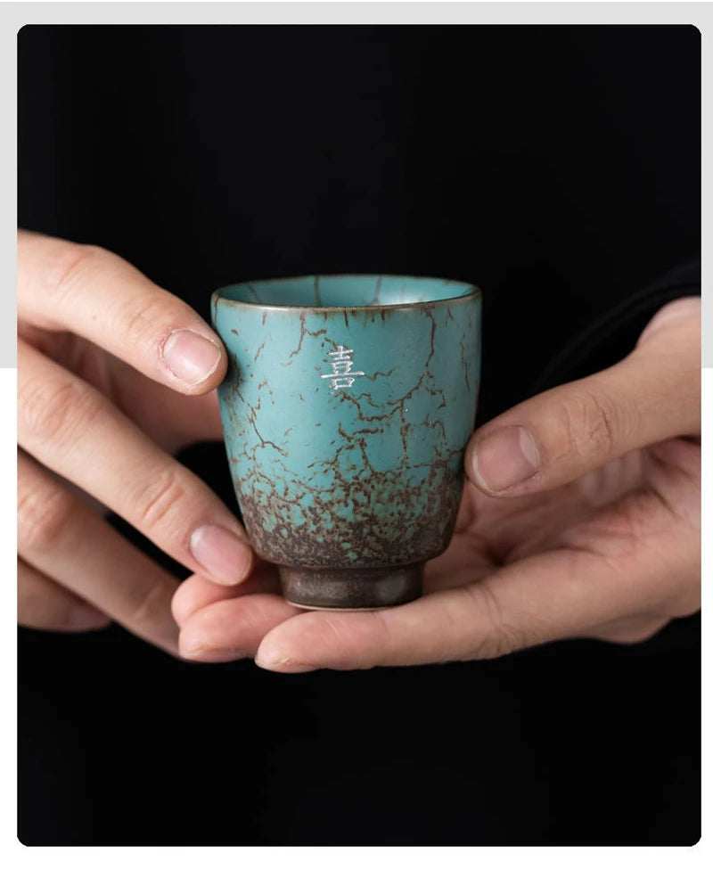 Aoi Ceramic Espresso & Herbal Tea Cup Set – Small Coffee Cups for Espresso, Herbal Tea & Coffee, 2-Piece or 3-Piece Set