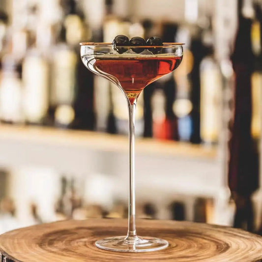 Mirello Martini Cocktail Glass – Long Stem Glass for Martinis, Cosmopolitans & Espresso Martinis