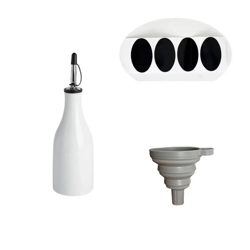 Foundry Ceramic Oil & Vinegar Bottle – Kitchen Pourer for Olive Oil, Vinegar & Cooking Oils